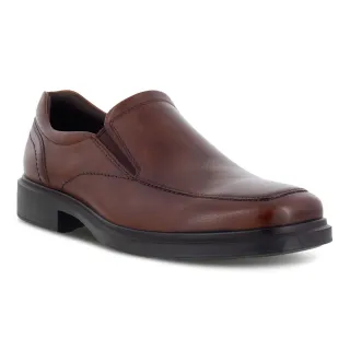 【ecco】HELSINKI 2 方頭紳士套入式正裝皮鞋 男鞋(棕色 50015401053)