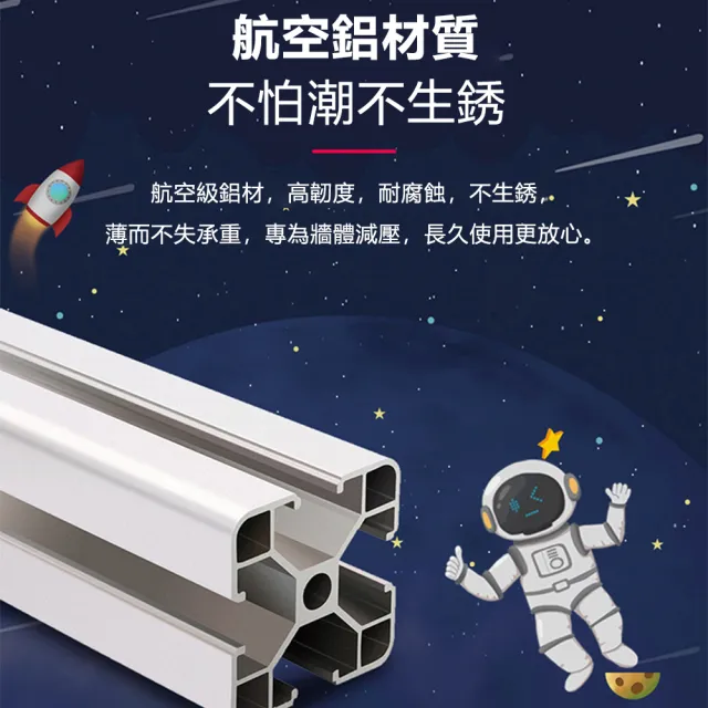 【杜拉維斯】北歐太空鋁合金輕奢浴室鏡櫃(超大儲量/不生銹不開裂/環保鋁材/承重性強)
