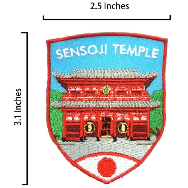 【A-ONE 匯旺】日本 東京 淺草寺 外套電繡士氣章 INS打卡地標 貼章 補丁貼 燙布貼 徽章(NO.298)
