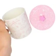 【小禮堂】角落生物 陶瓷馬克杯附矽膠杯蓋 《粉白滿版款》(平輸品)