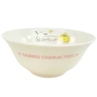 【小禮堂】Sanrio大集合 陶瓷拉麵碗 《白狗狗款》(平輸品)