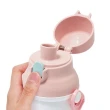【小禮堂】Sanrio大集合 兒童直飲水壺 Ag+ 480ml 《粉白動物款》(平輸品)