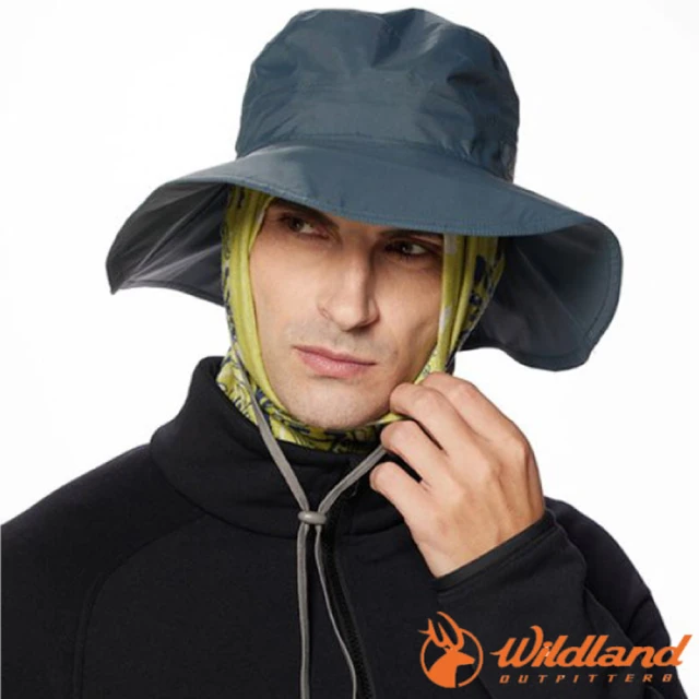 【Wildland 荒野】極限款_登山超輕抗UV防水透氣大盤帽子(W2015-137 帝國藍)