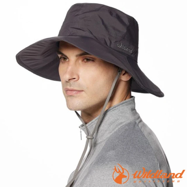 【Wildland 荒野】極限款_登山超輕抗UV防水透氣大盤帽子(W2015-95 鐵灰色)