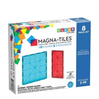 【Magna-Tiles】磁力積木-方形補充套組8入