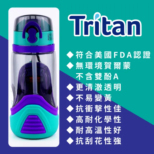 【Cool Gear 酷樂】兒童鞋型防撞墊彈蓋吸管式水壺480ml(彈蓋吸管式)