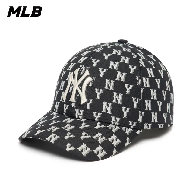 【MLB】可調式棒球帽 MONOGRAM系列 紐約洋基隊(3ACPFF02N-50BKS)