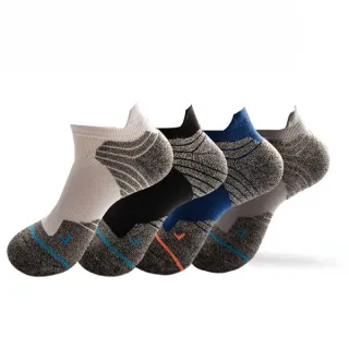 【Dagebeno荷生活】毛巾底精英籃球襪跑步襪 區分左右腳專利設計(三雙)