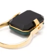 【Aliita】時尚個性黑綠拼接造型9K金戒指(金)