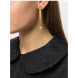 【Aliita】時尚華麗氣質長型珍珠9K金耳扣(金)
