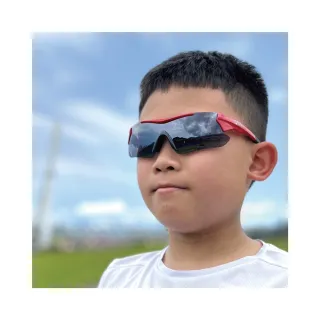 【ButterflyFish 蝴蝶魚】AD Superman2 法拉利紅 兒童 運動眼鏡 太陽眼鏡(台灣製 無毒漆料 抗UV 防滑落)