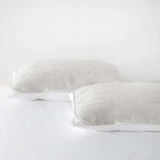 【HOLA】SNOW TOUCH☆涼感保潔墊枕用2入-素色灰