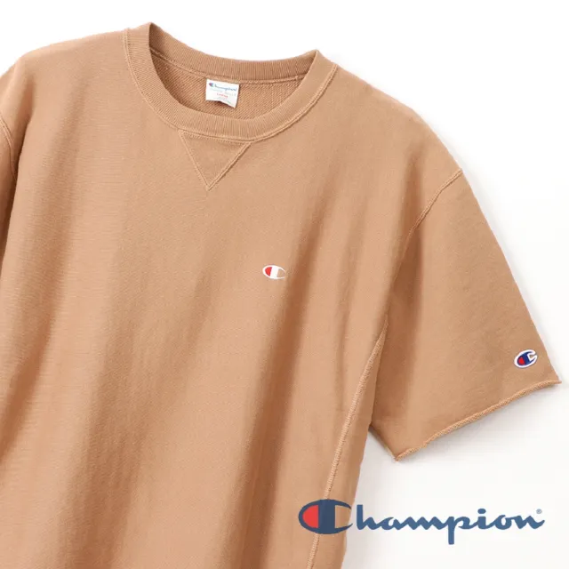 【Champion】官方直營-RW10oz短袖大學Tee-男(摩卡色)