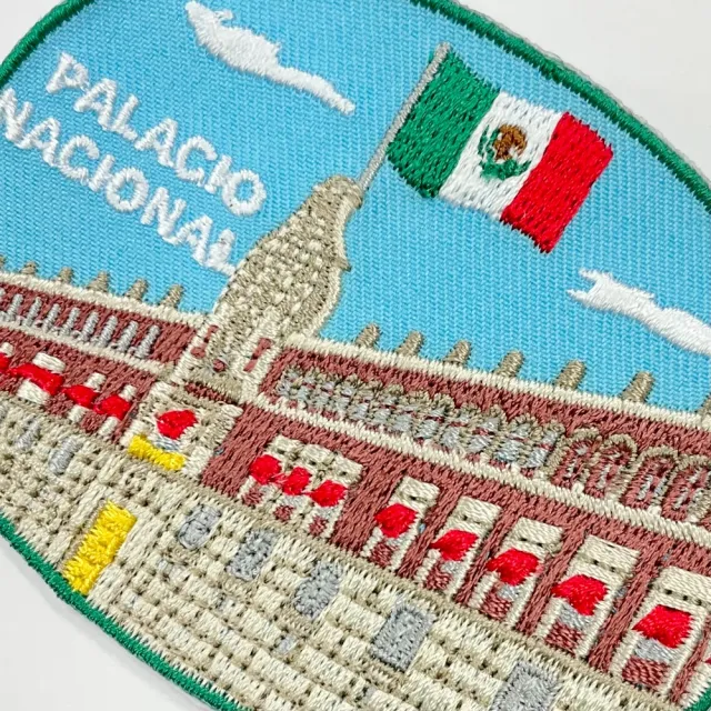 【A-ONE 匯旺】墨西哥 國家宮 徽章 胸章 立體繡貼 裝飾貼 徽章 刺繡布貼 布章 臂章貼 飾(NO.400)