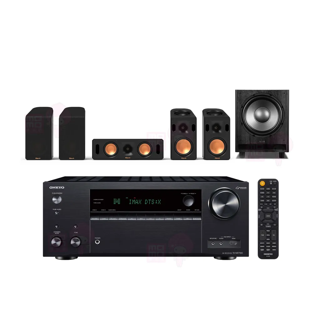 【ONKYO】TX-NR7100+RCS 5.0.4+MS-450(9.2聲道擴大機+古力奇 杜比全景聲喇叭組+重低音)