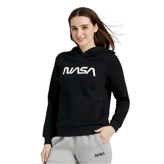 【TECTOP 探拓戶外】NASA聯名款 女款連帽外套 黑色(原廠授權公司貨 適合春季、秋季)