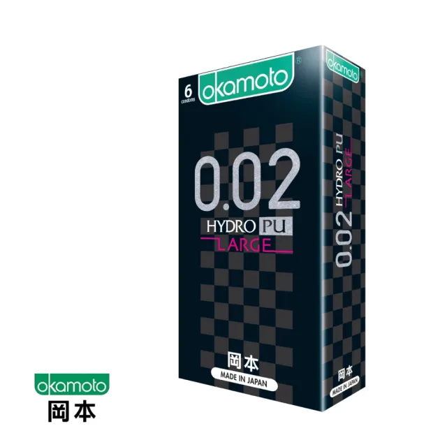 【Okamoto岡本】★002L Hydro水感勁薄保險套6入/盒