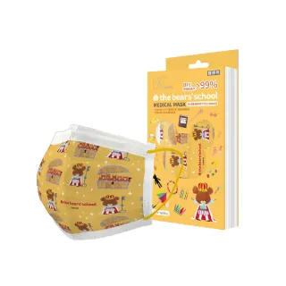 【BioMask保盾】醫療口罩-小熊學校聯名款-國王的寶藏-成人用-10片/盒(醫療級、雙鋼印、台灣製造)