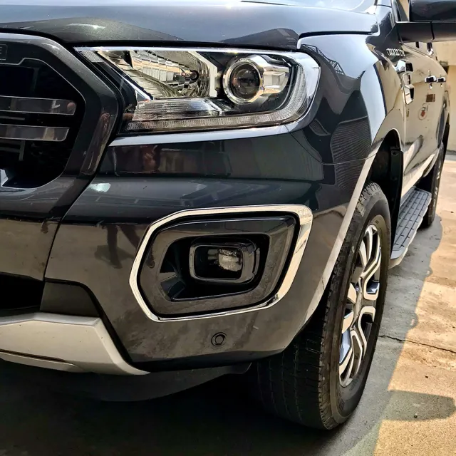 【IDFR】Ford 福特 Ranger 2018-on 鍍鉻銀 前保桿飾框 霧燈框 飾貼(車燈框 前保險桿飾框 霧燈框)