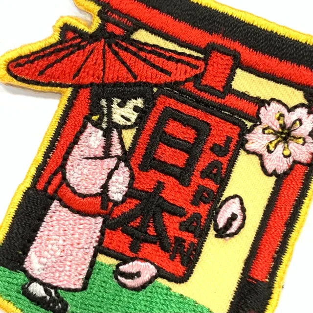 【A-ONE 匯旺】日本Q版 鳥居 皮夾 皮包 手機 刺繡貼布 電繡貼 背膠補丁標熨燙刺繡士氣章(NO.198)