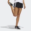 【adidas 愛迪達】短褲 3-Stripes Sports 女款 黑 白 三線 愛迪達 真理褲 運動褲 快乾(GH8146)