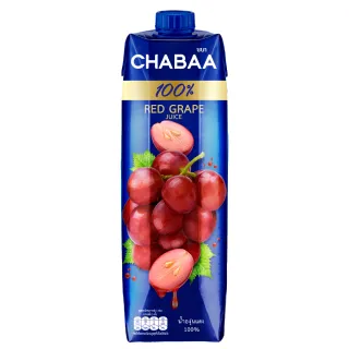 【泰國《CHABAA》啜吧】100% 紅葡萄果汁1000ml