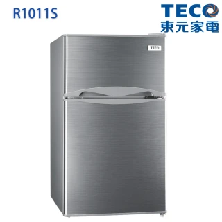 【TECO 東元】福利品★101公升一級能效雙門冰箱(R1011S)