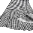 【OUWEY 歐薇】格紋吊帶假兩件波浪層次蛋糕洋裝3222067213(黑)