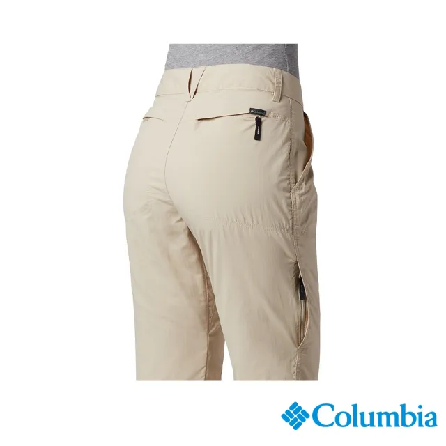 【Columbia 哥倫比亞 官方旗艦】女款- Omni-Shade UPF50快排長褲-卡其(UAR26680KI / 2022年春夏商品)