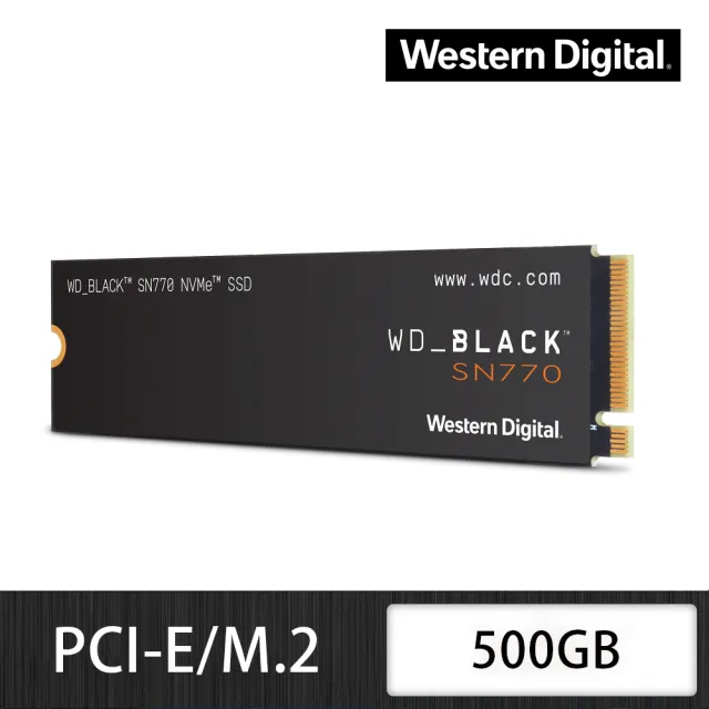 Western Digital】黑標SN770 500GB NVMe M.2 PCIe SSD(讀：5000MB/s 寫