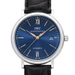 【IWC 萬國錶】Portofino柏濤菲諾經典皮帶腕錶x藍面x40mm(IW356523)