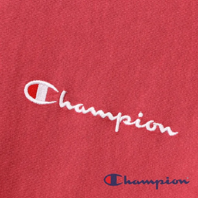 【Champion】官方直營-RW刺繡Logo短袖Tee-9.4oz-男(深紅色)