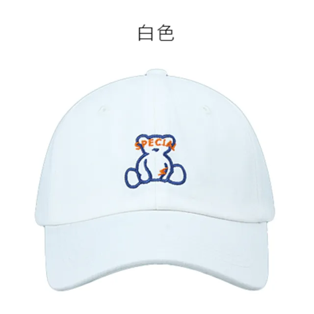 【OT SHOP】男女款棉質小熊刺繡老帽 C2228(美式 小標老帽)
