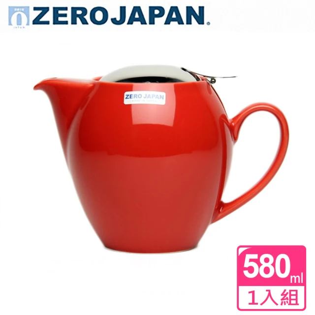 【ZERO JAPAN】品味生活陶瓷不鏽鋼蓋壺580cc(蕃茄紅)