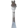 【小禮堂】Miffy 米飛兔 造型不鏽鋼叉子《銀站立款》(平輸品) 米菲兔