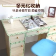 【生活藏室】五抽帶櫃收納書桌/工作桌100cm寬(工作桌 電腦桌 書桌 辦公桌)