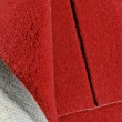 【山德力】ESPRIT羊毛地毯-素色質感方塊紅 70X140CM(客廳 書房 腳踏墊 床邊毯)