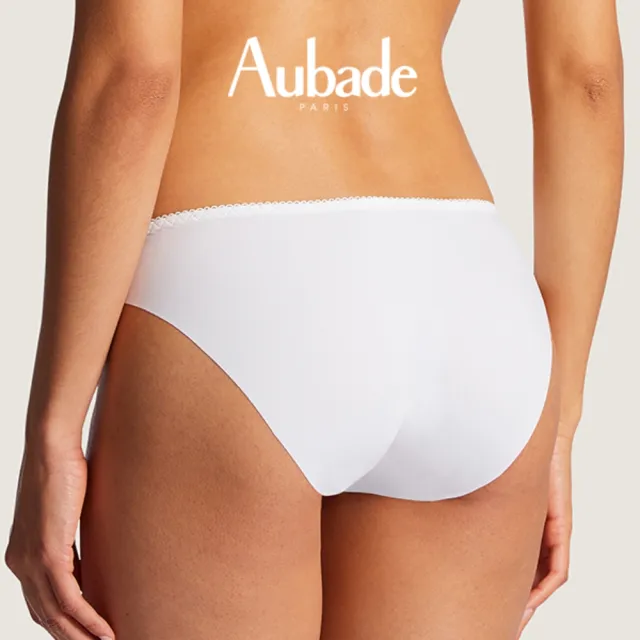 【Aubade】舞動人生蕾絲後無痕三角褲 性感內褲 法國內衣 女內褲(OG-牙白)