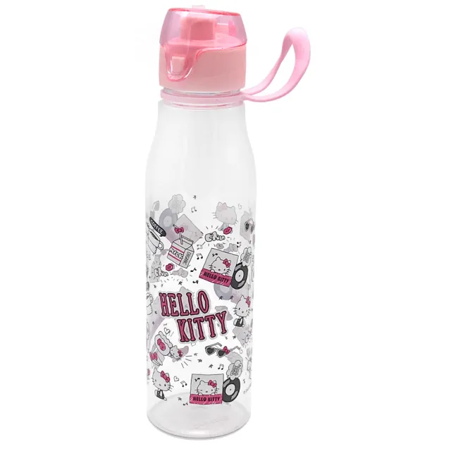 【SANRIO 三麗鷗】Hello Kitty手提輕便水壺700ml(3入-紅、粉、桃各1)