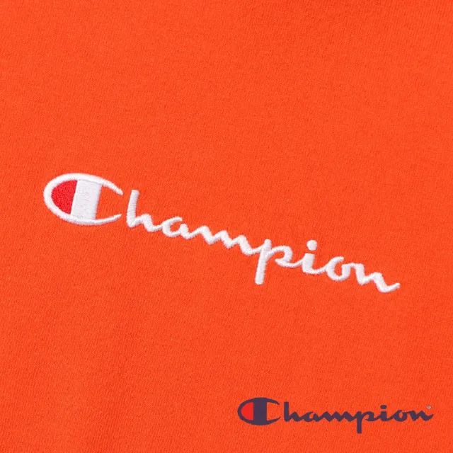 【Champion】官方直營-AS Logo連帽長袖Tee-男(橘色)