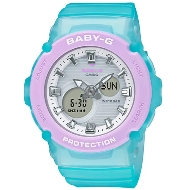 【CASIO 卡西歐】BABY-G 時尚本質耐衝擊構造電子錶(多款可選)