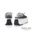 【Keeley Ann】厚底全真皮穆勒休閒鞋(黑色424832210-Ann系列)