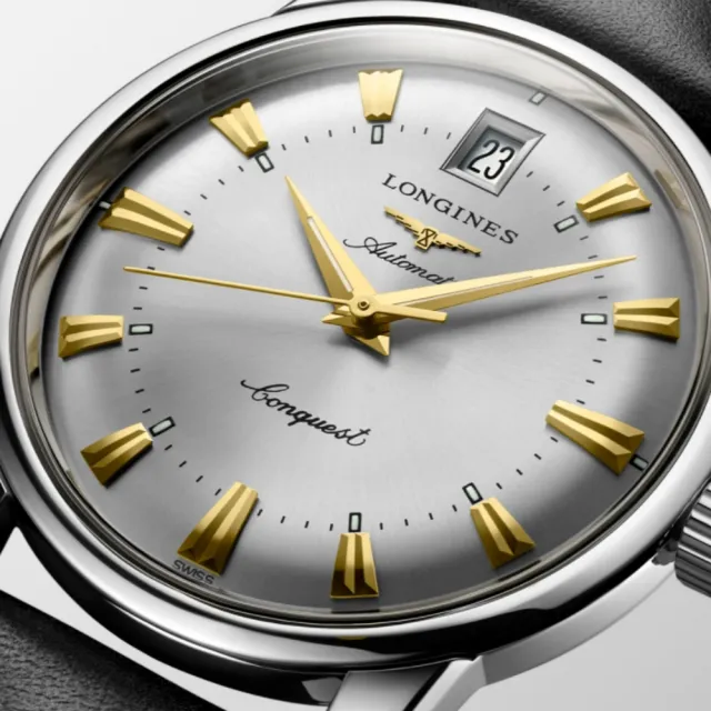 LONGINES 浪琴官方授權】Heritage系列經典復刻機械腕錶/ 35mm(L1.611.4