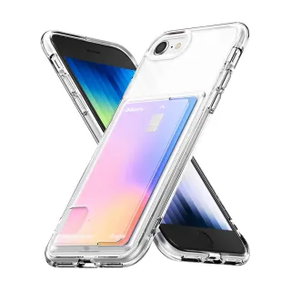 【Ringke】iPhone SE 2022 3代 / 2代 / 8 / 7 4.7吋 Fusion Card 卡片收納防撞手機保護殼 透明(Rearth)