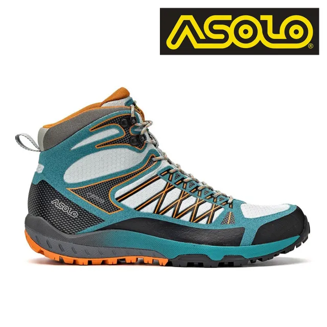 【ASOLO】女款 GTX 中筒越野疾行健走鞋 GRID GV MID A40517/A899(防水透氣、輕便、黃金大底、休閒)