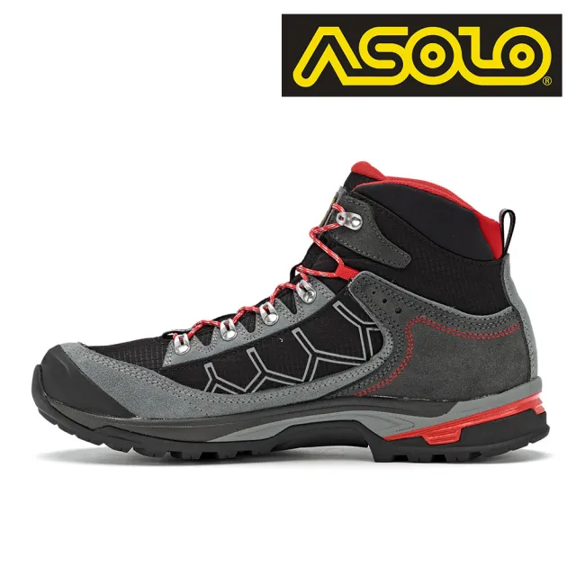 【ASOLO】男款 GTX 中筒郊山健走鞋 FALCON GV A40016/A640(防水透氣、黃金大底、登山、休閒)