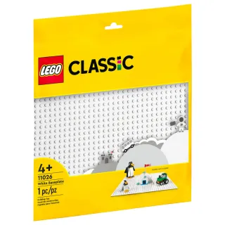 【LEGO 樂高】LT11026 Classic 經典基本顆粒系列 - 白色底板2入