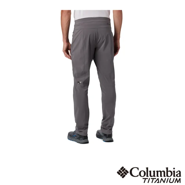 【Columbia 哥倫比亞 官方旗艦】男款-鈦 UPF50防潑長褲-灰色(UAE03170GY / FW23)
