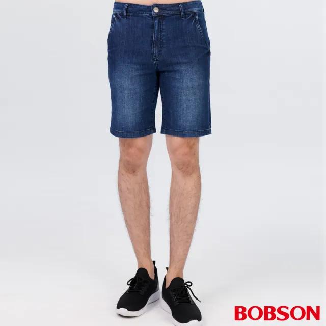【BOBSON】男款刷白短褲(272-53)