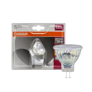【Osram 歐司朗】星亮 MR11 2.5W GU4(杯燈 2入組)